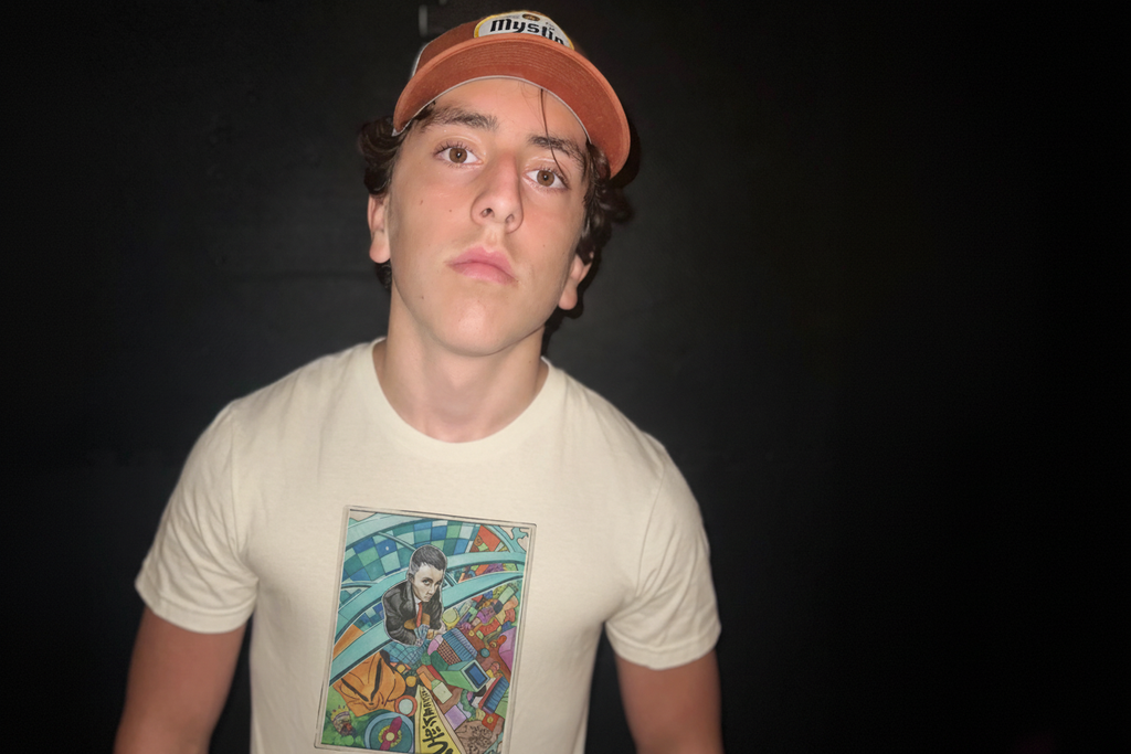Model 1 - Cream Graphic Tee