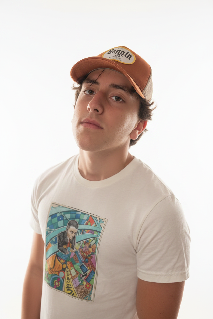 White background - angled portrait