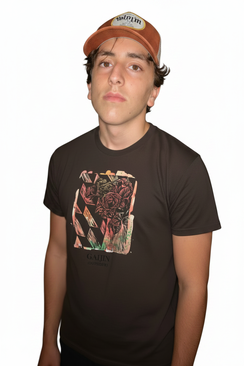 White background - portrait with cap