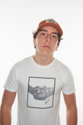 White background - portrait with cap